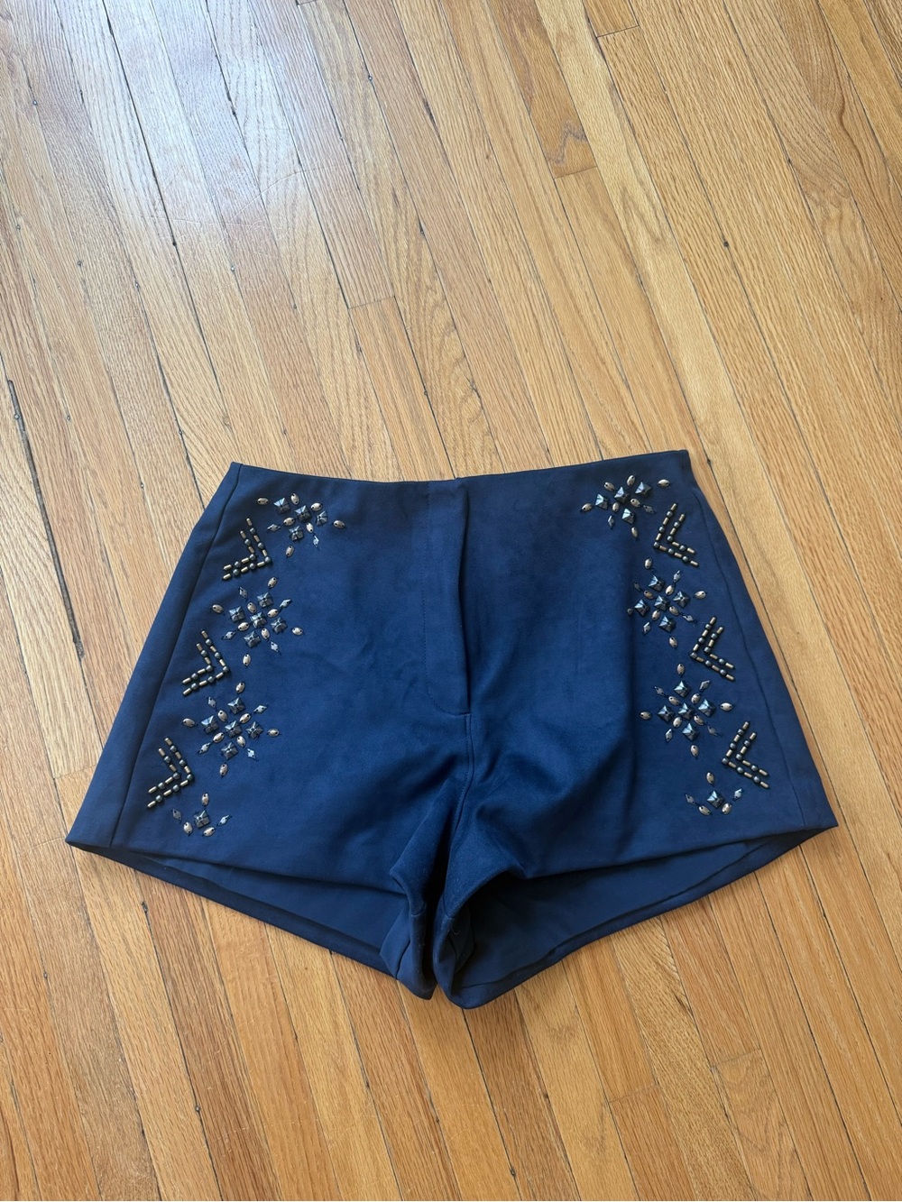Abercrombie Embellished Vegan Suede Micro Short